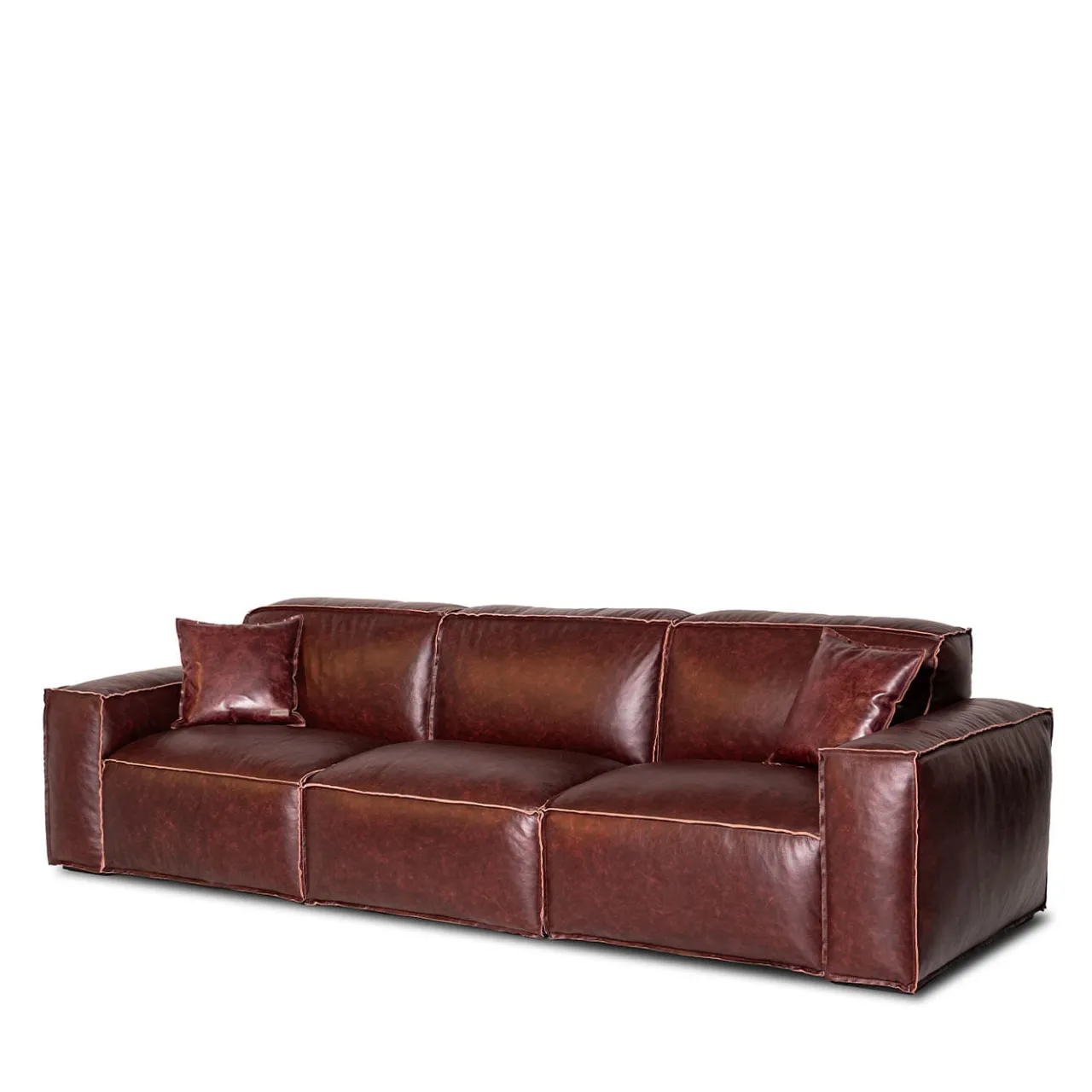 Mantellassi 1926 Sofas<Dodo Mahogany Leather Sofa