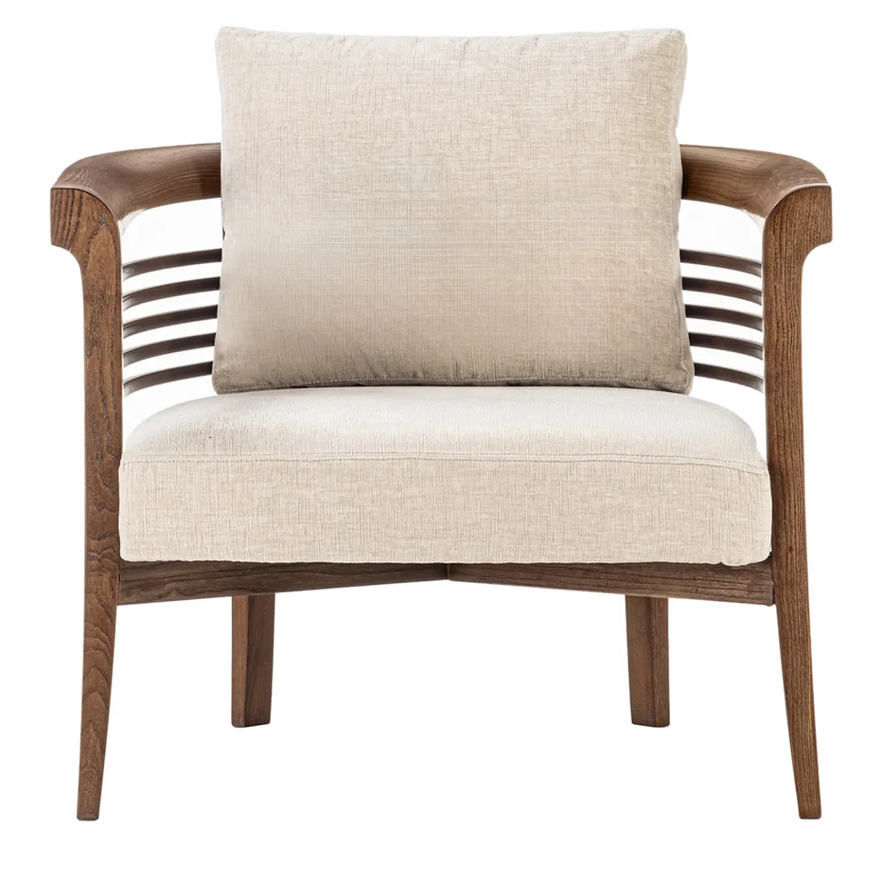 Carpanelli Lounge Chairs<Dolfin Beige Fabric and Ash Loungechair