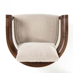 Carpanelli Lounge Chairs<Dolfin Beige Fabric and Ash Loungechair