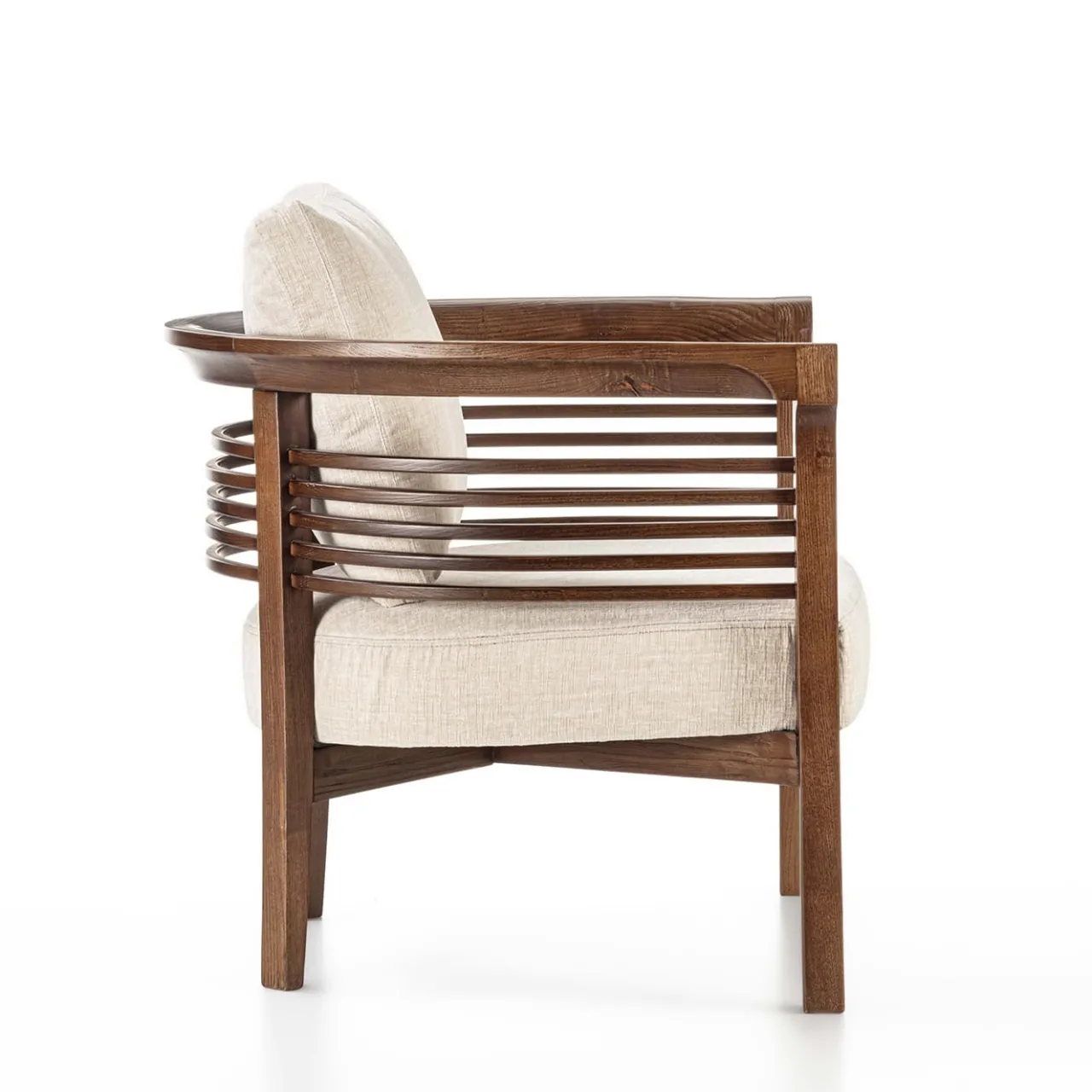 Carpanelli Lounge Chairs<Dolfin Beige Fabric and Ash Loungechair