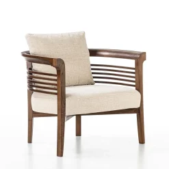 Carpanelli Lounge Chairs<Dolfin Beige Fabric and Ash Loungechair