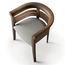 Carpanelli Chairs<Dolfin Canaletto Walnut Chair