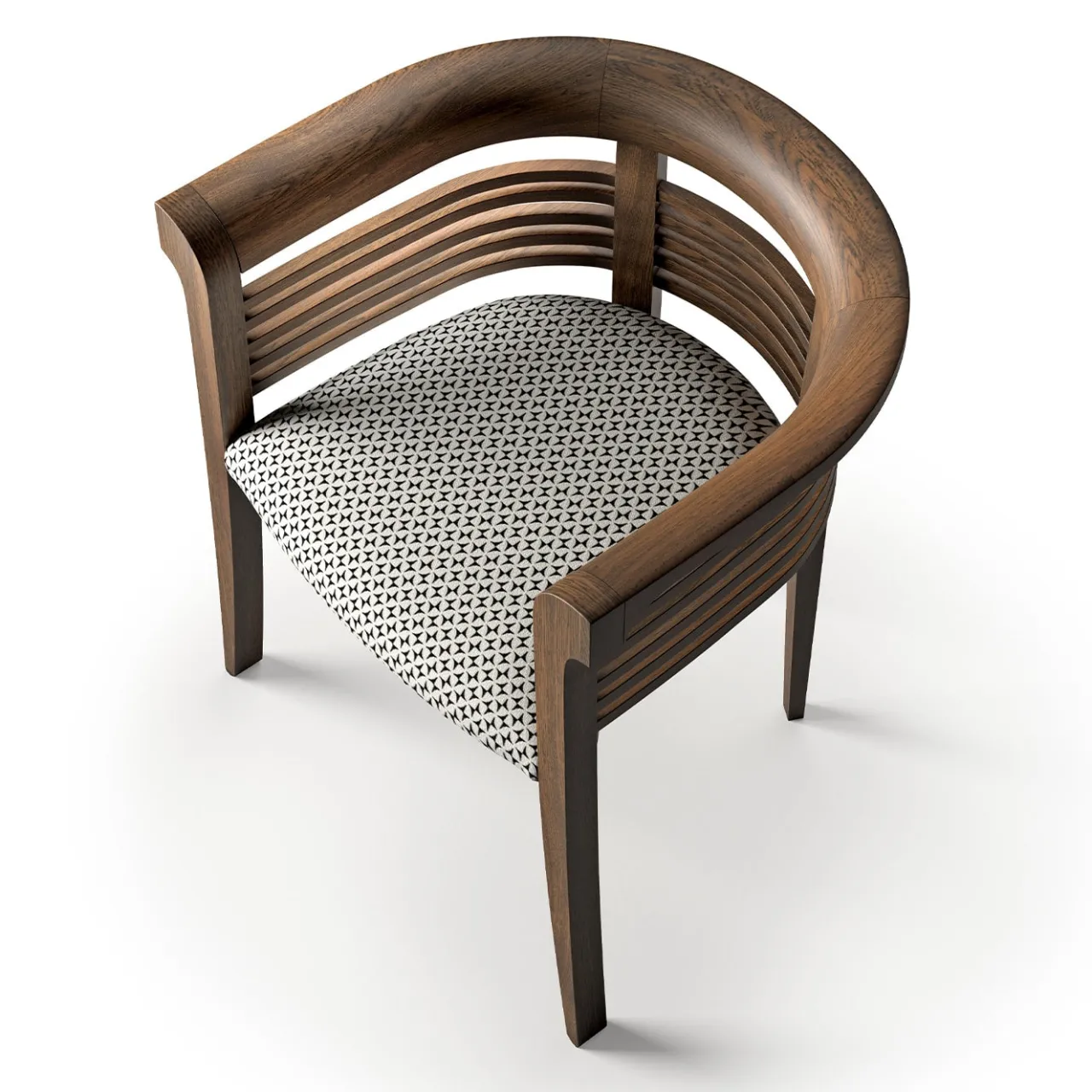 Carpanelli Chairs<Dolfin Canaletto Walnut Chair