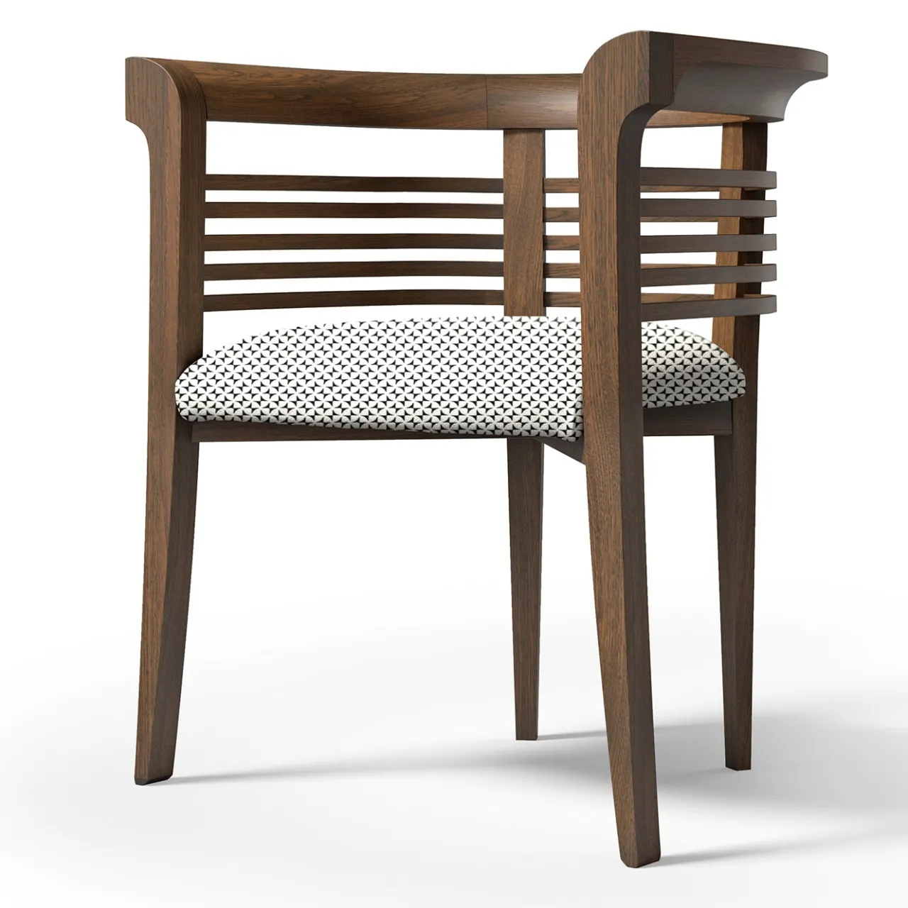 Carpanelli Chairs<Dolfin Canaletto Walnut Chair