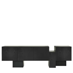 Somaschini Sideboards Buffets<Dolmen Black Ash Sideboard by Dainelli Studio