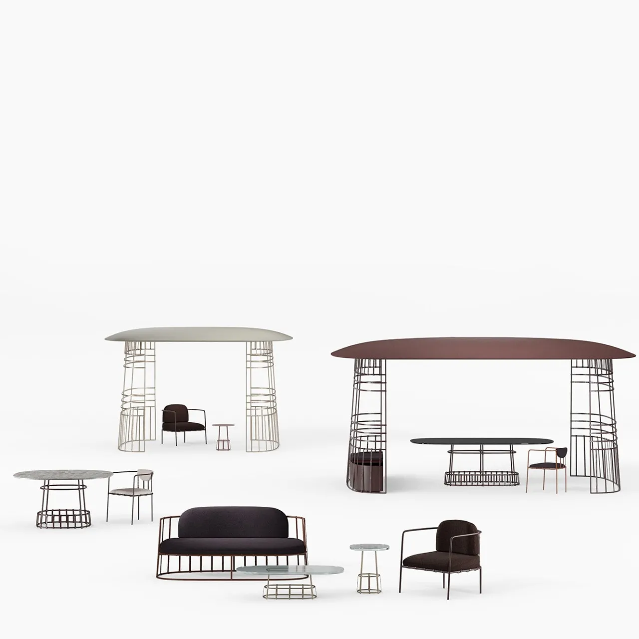 Dante Negro Outdoor Armchairs<Dolmen Brown Armchair by Margherita Rui