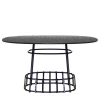 Dante Negro Outdoor Dining Tables<Dolmen Square Dining Table by Margherita Rui