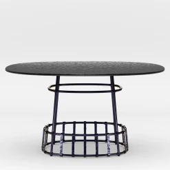 Dante Negro Outdoor Dining Tables<Dolmen Square Dining Table by Margherita Rui