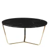 VGnewtrend Coffee Tables<Dolomiti Black Marquina Marble Tall Coffee Table