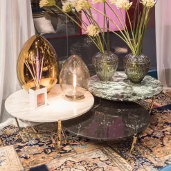 VGnewtrend Coffee Tables<Dolomiti Green Alps Marble Tall Coffee Table