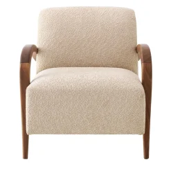 Modesign Armchairs<Domino Beige Walnut Armchair
