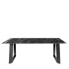 La Sartoria del Marmo by Lombardi Marmi Dining Tables<Domino Black Marquinia Dining Table