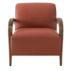 Modesign Armchairs<Domino Cotto Leather & Walnut Armchair