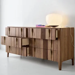 Modesign Dressers<Domino 6-Drawer Canaletto Walnut Chest Of Drawers