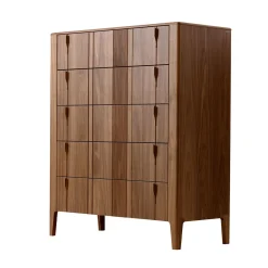 Modesign Dressers<Domino 5-Drawer Canaletto Walnut Chest of Drawers