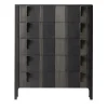 Modesign Dressers<Domino 5-Drawer Two-Toned Gray Canaletto Walnut Chest of Drawers