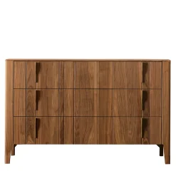 Modesign Dressers<Domino Dresser in Walnut Canaletto Wood
