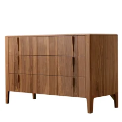 Modesign Dressers<Domino Dresser in Walnut Canaletto Wood