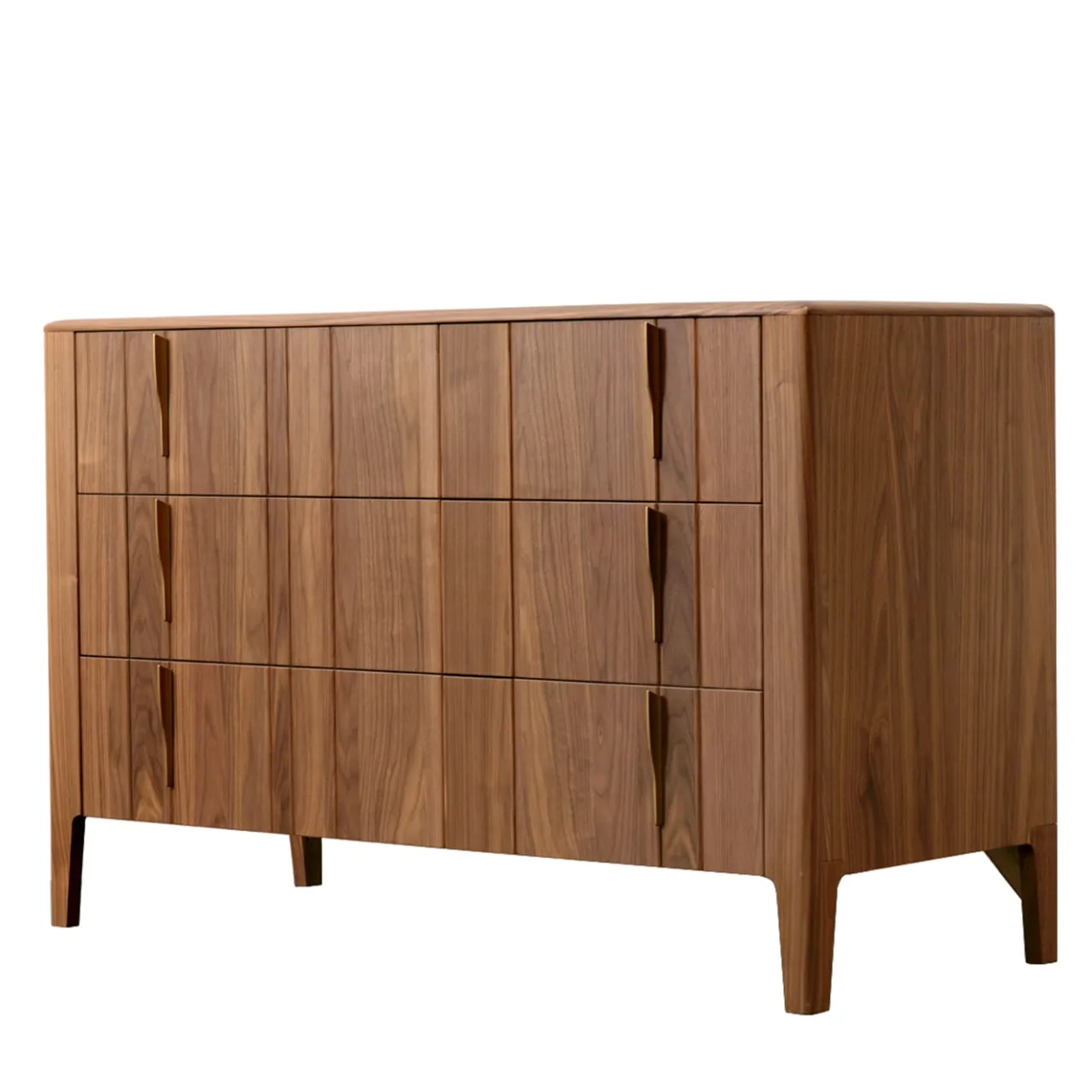 Modesign Dressers<Domino Dresser in Walnut Canaletto Wood