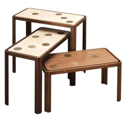Officina Ciani Nesting Tables<Domino Set of 3 Nesting Tables by Ciarmoli Queda Studio