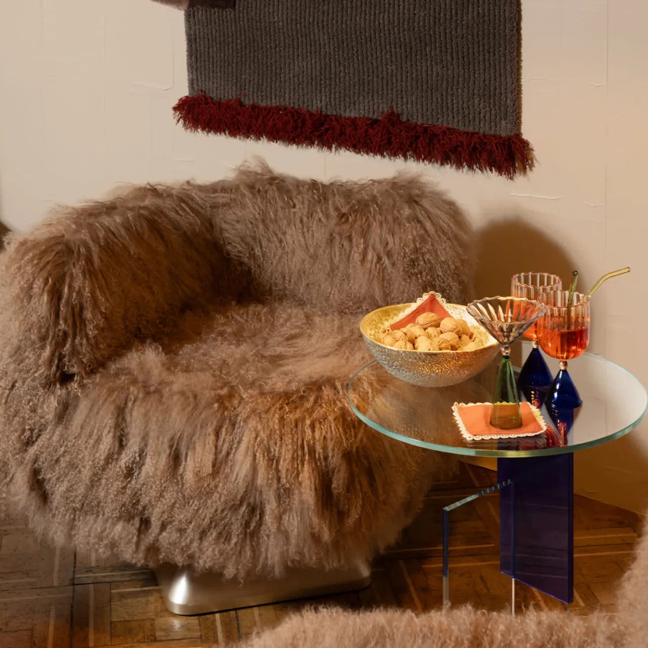 Glas Italia Side Tables<Don Gerrit Blue Side Table By Jean-Marie Massaud