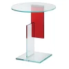 Glas Italia Side Tables<Don Gerrit Red Side Table by Jean-Marie Massaud