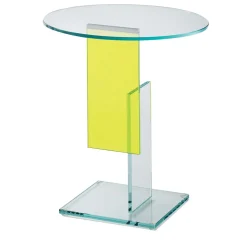 Glas Italia Side Tables<Don Gerrit Yellow Side Table by Jean-Marie Massaud