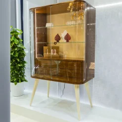 Cafedesart Bar Cabinets<Dorian 2-Door Walnut & Vanilla Cabinet
