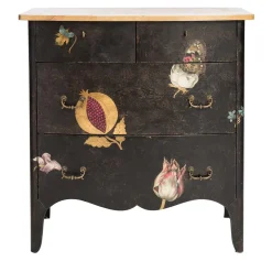 Porte Italia Dressers<Dorsoduro Black Chest of Drawers