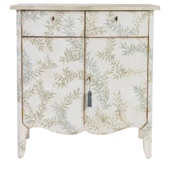 Porte Italia Dressers<Dorsoduro Chalky White Chest of Drawers With Leaves
