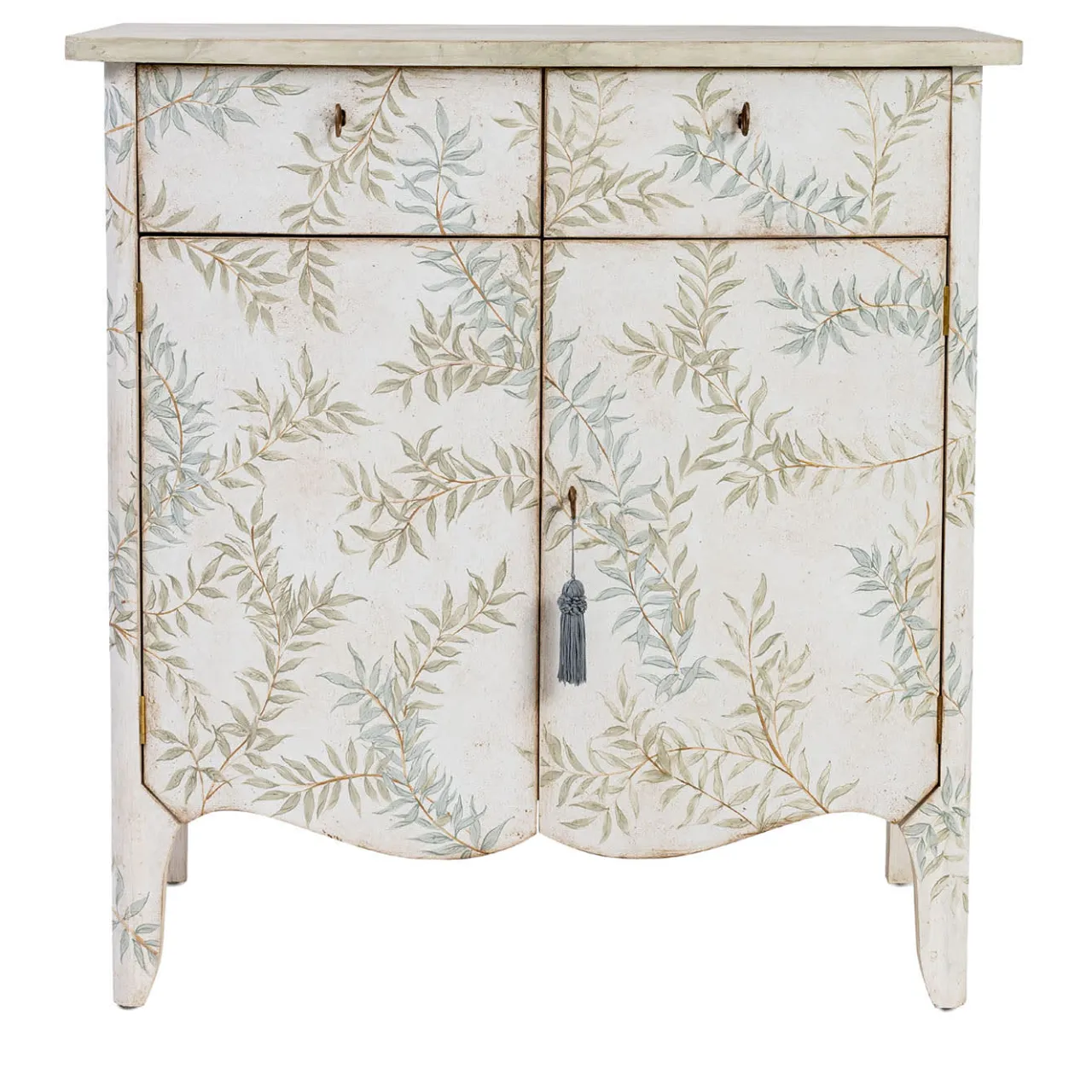 Porte Italia Dressers<Dorsoduro Chalky White Chest of Drawers With Leaves