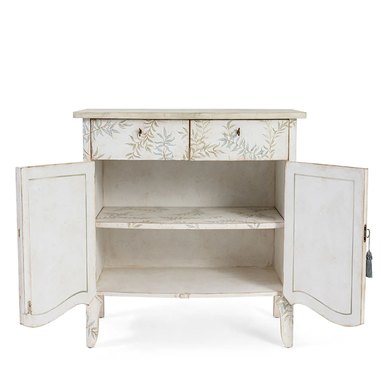 Porte Italia Dressers<Dorsoduro Chalky White Chest of Drawers With Leaves