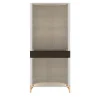 Morello Gianpaolo Cabinets<Double Door White Glass Cabinet