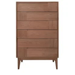 Ebanisteria Roberto Gambella Dressers<Dovetail Scandinavian Brown Six-Drawer Dresser