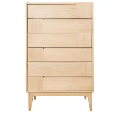Ebanisteria Roberto Gambella Dressers<Dovetail Scandinavian Cream White Six-Drawer Dresser