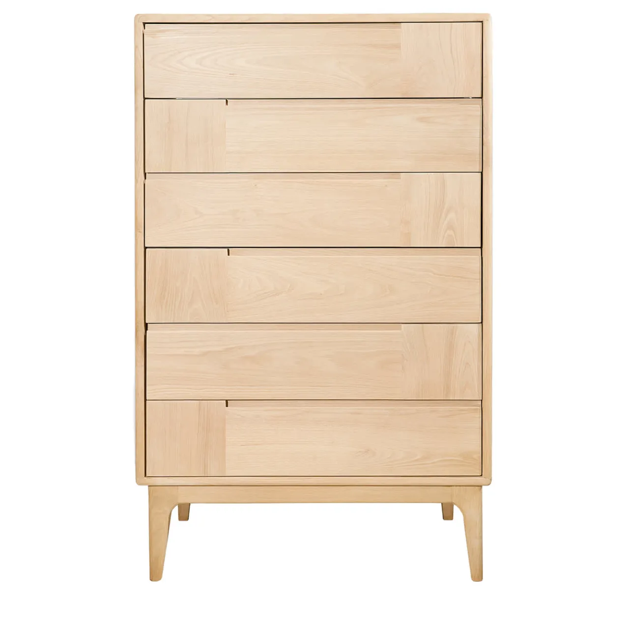 Ebanisteria Roberto Gambella Dressers<Dovetail Scandinavian Cream White Six-Drawer Dresser