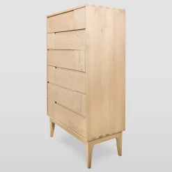 Ebanisteria Roberto Gambella Dressers<Dovetail Scandinavian Cream White Six-Drawer Dresser