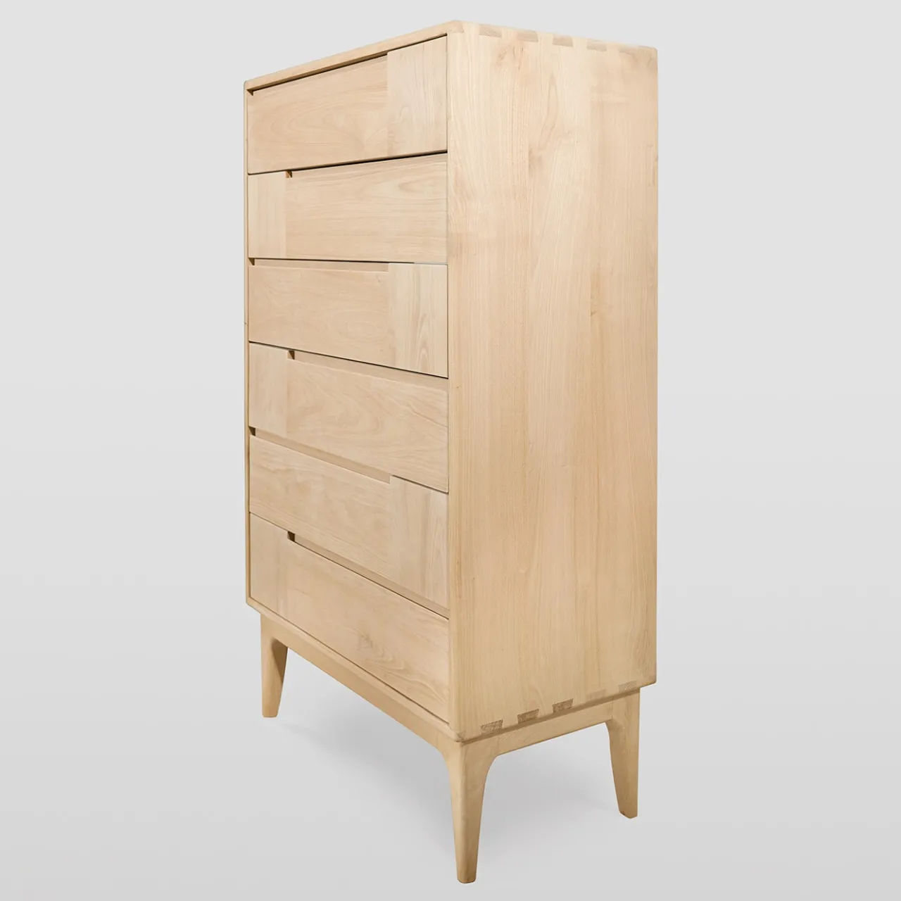 Ebanisteria Roberto Gambella Dressers<Dovetail Scandinavian Cream White Six-Drawer Dresser