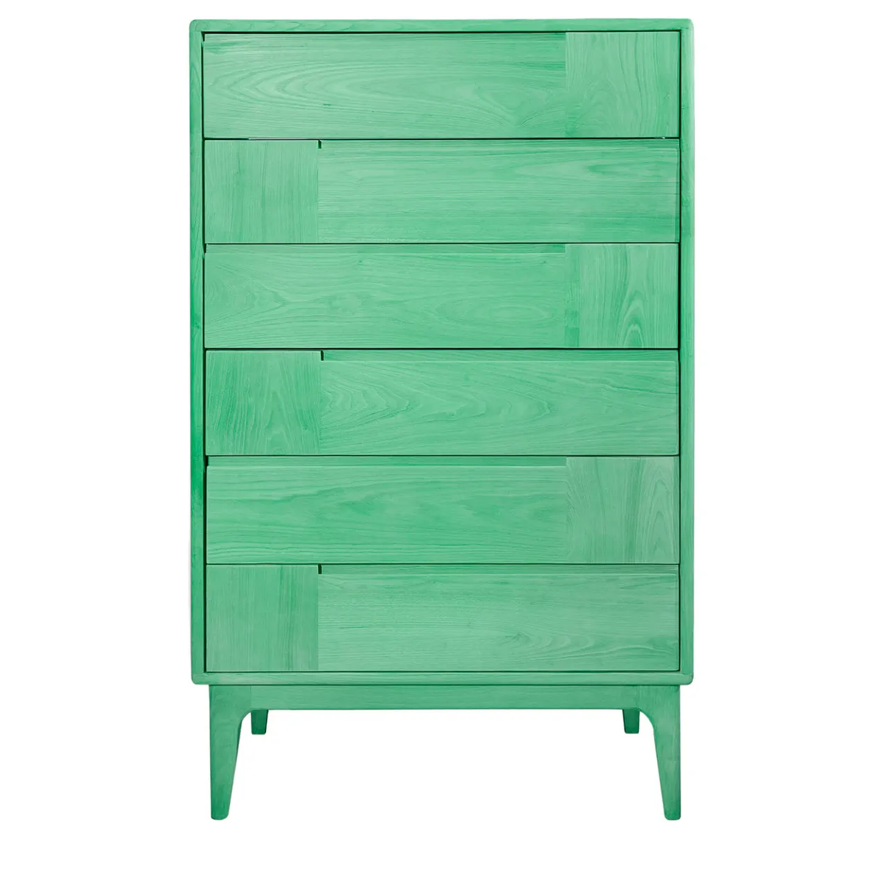 Ebanisteria Roberto Gambella Dressers<Dovetail Scandinavian Green Six-Drawer Dresser
