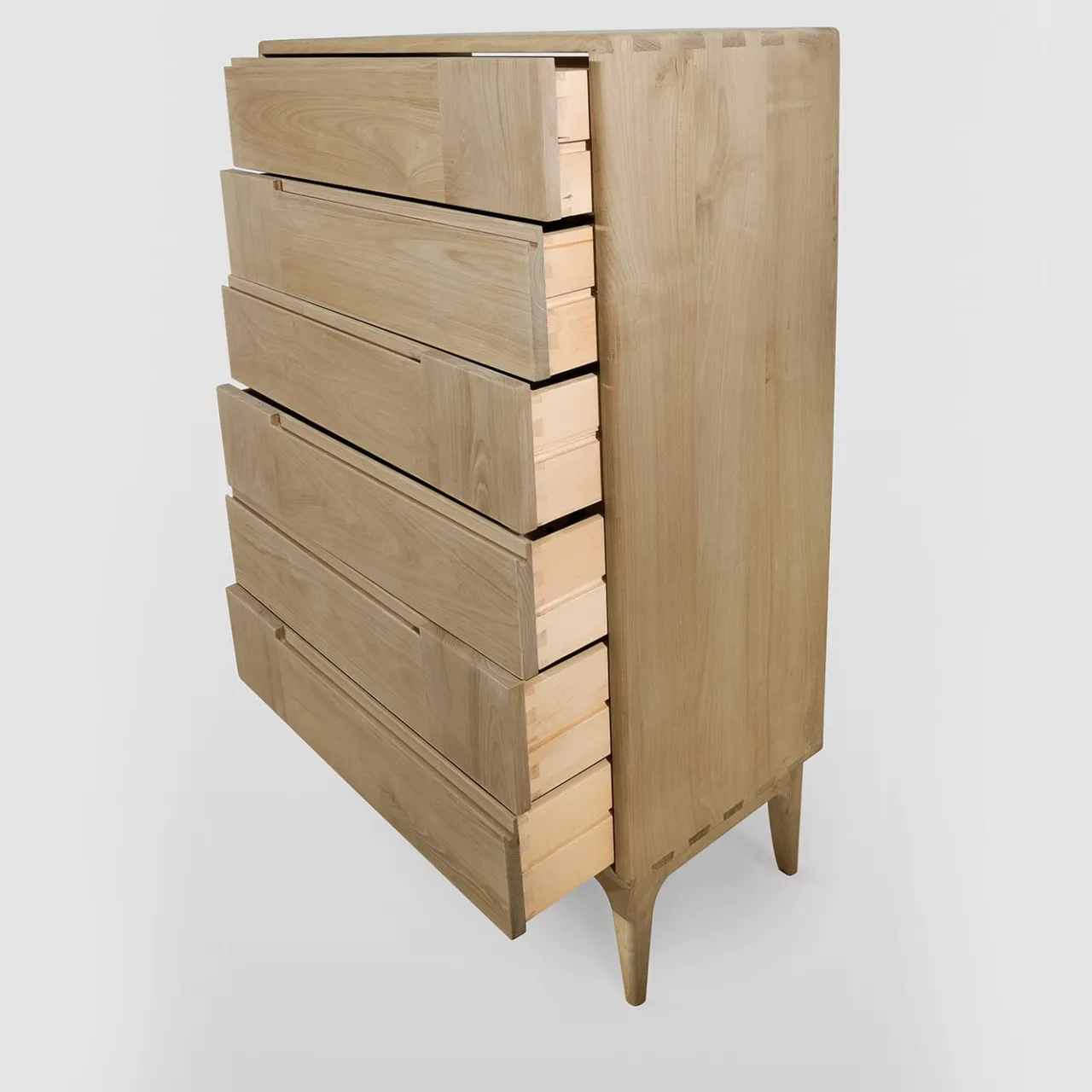 Ebanisteria Roberto Gambella Dressers<Dovetail Scandinavian Six-Drawer Dresser