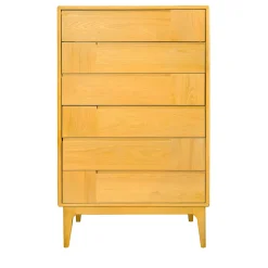 Ebanisteria Roberto Gambella Dressers<Dovetail Scandinavian Yellow Six-Drawer Dresser