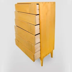 Ebanisteria Roberto Gambella Dressers<Dovetail Scandinavian Yellow Six-Drawer Dresser
