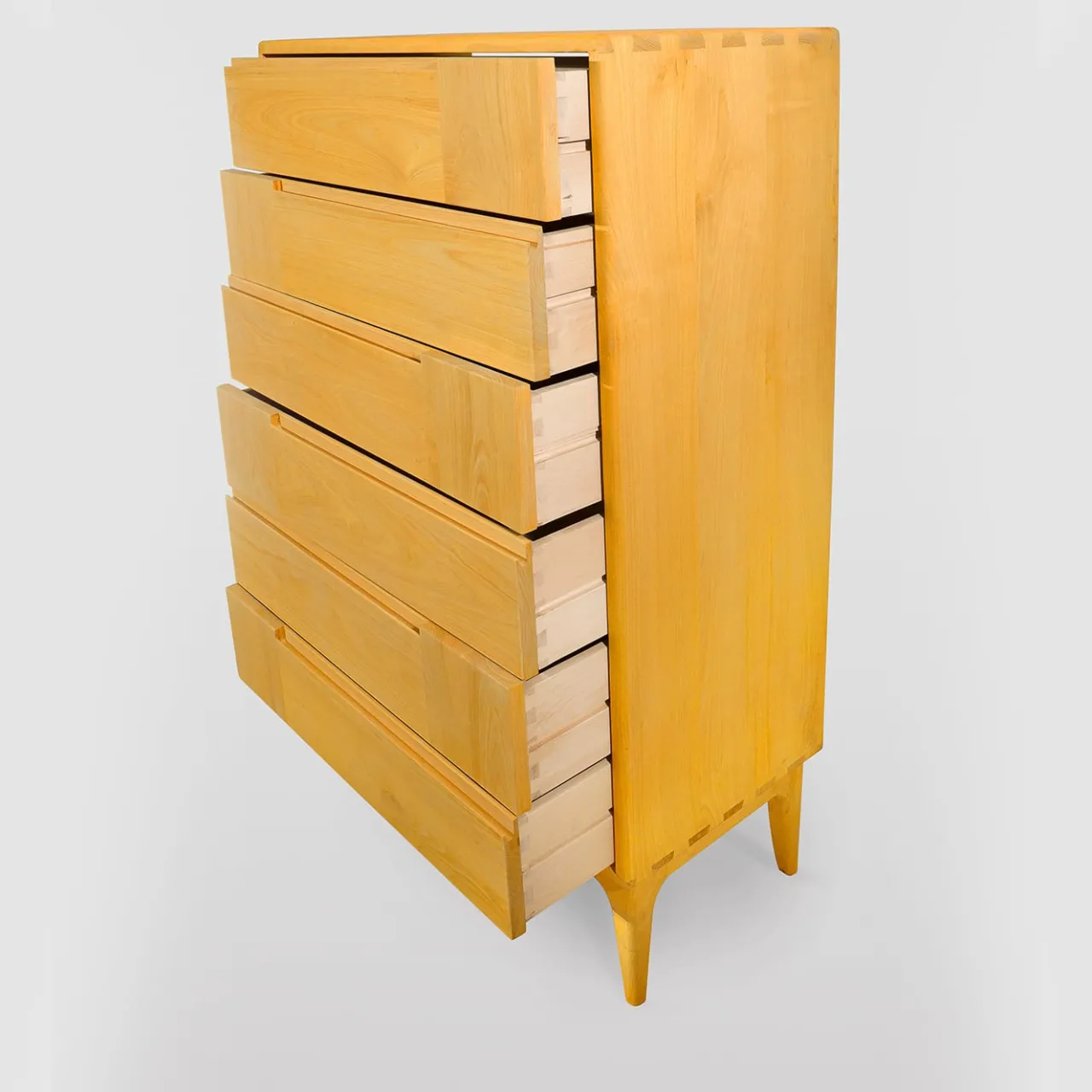 Ebanisteria Roberto Gambella Dressers<Dovetail Scandinavian Yellow Six-Drawer Dresser