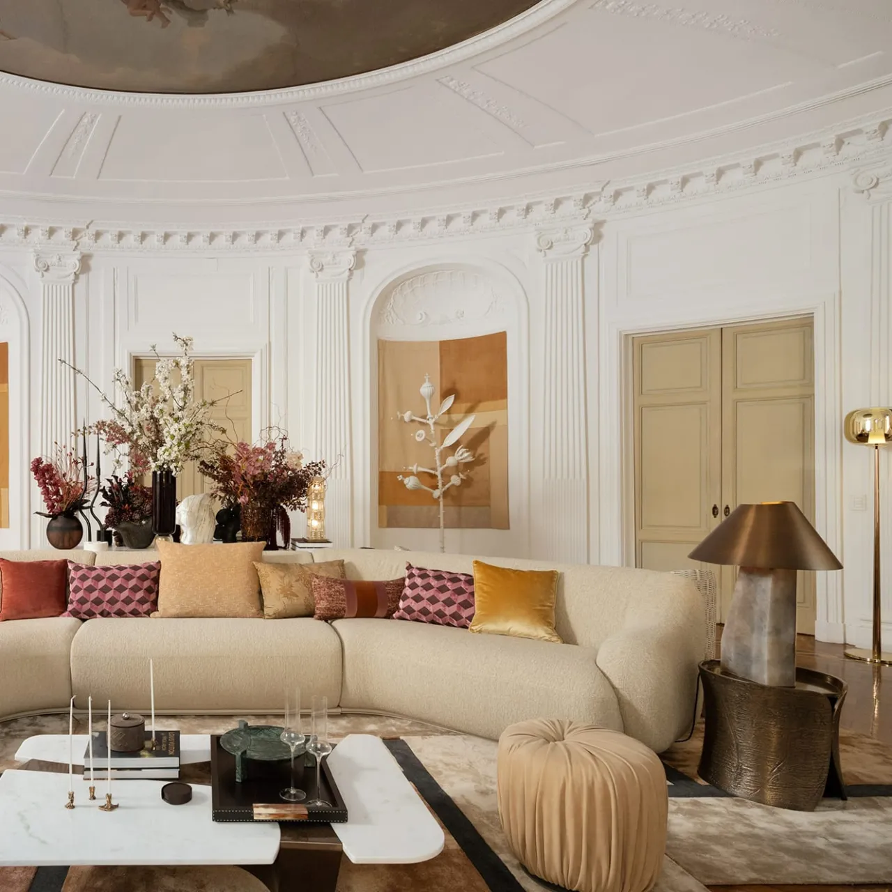 Laura Meroni Ottomans & Poufs<Drapè Pouf by Bartoli Design
