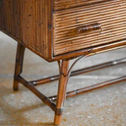 Molto Collectibles Dressers<3-Drawer Four-Legged Bamboo Chest of Drawers