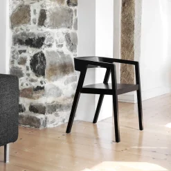 Bedont Chairs<Drive Chair in Black Ash Wood by Lorenz+Kaz