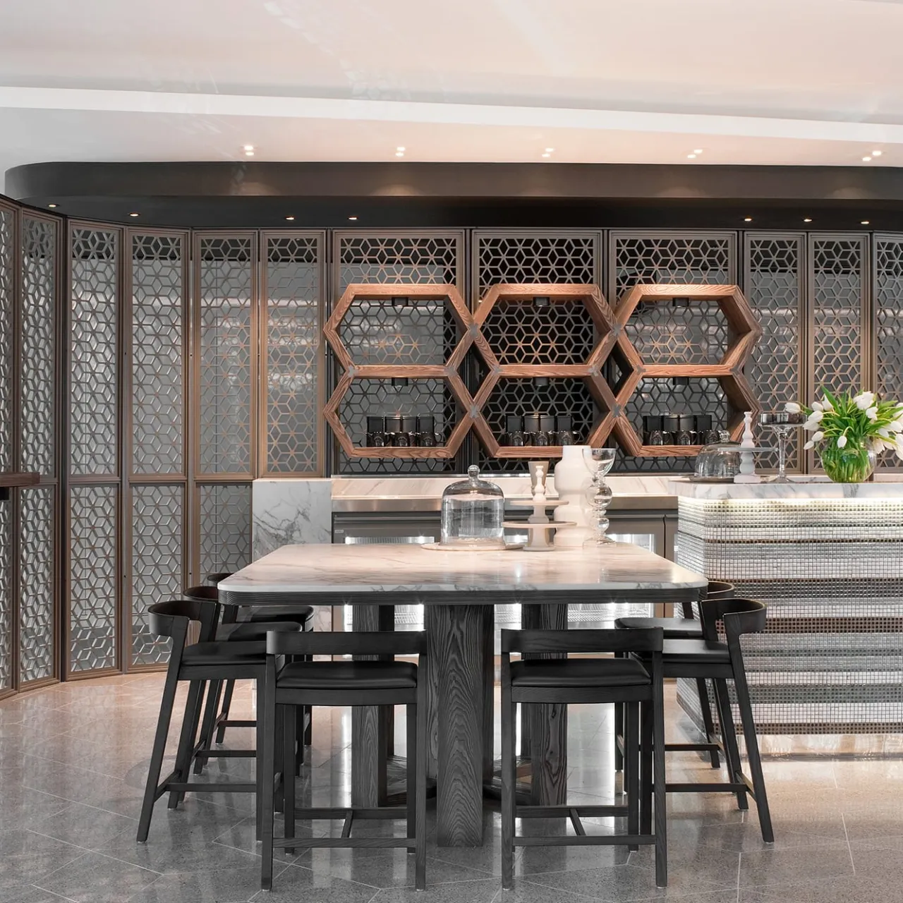 Bedont Bar Stools<Drive High Stool in Black Frassin with Leather Seat by Lorenz+Kaz