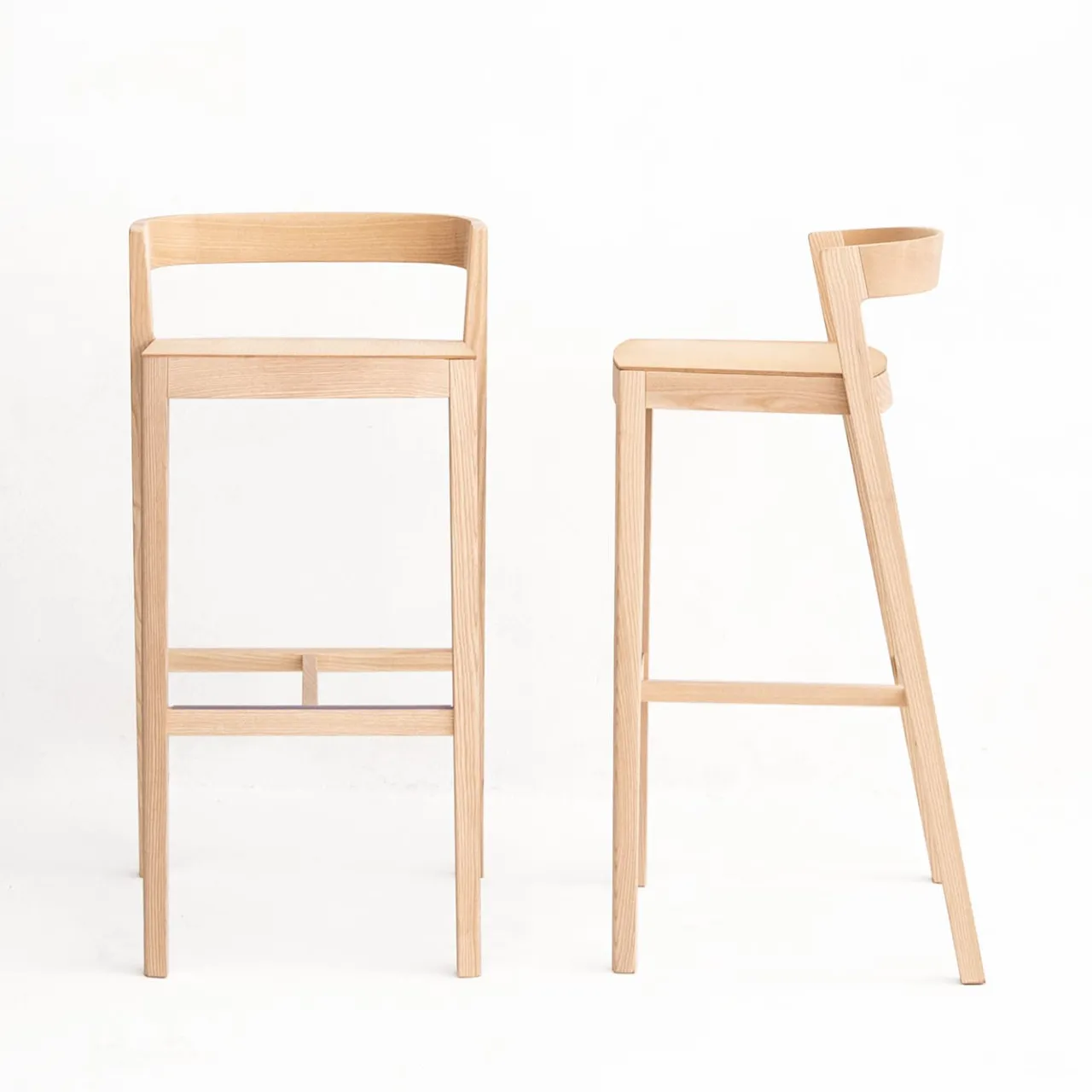 Bedont Bar Stools<Drive High Stool in Natural Frassin by Lorenz+Kaz