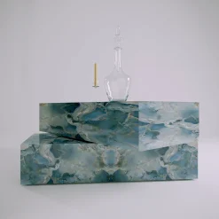 Dimarmo Coffee Tables<Dualis Azure Onyx Coffee Table by Sissy Daniele