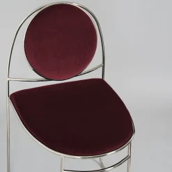 Enrico Girotti Chairs<Ducale BZ Chrome and Red Chair
